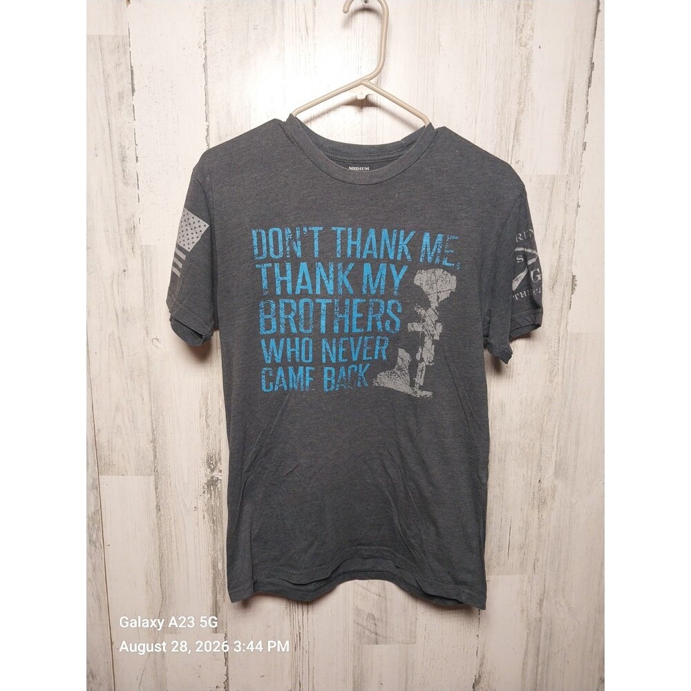Grunt Style Medium Gray Short Sleeve VETERAN T-Shirt